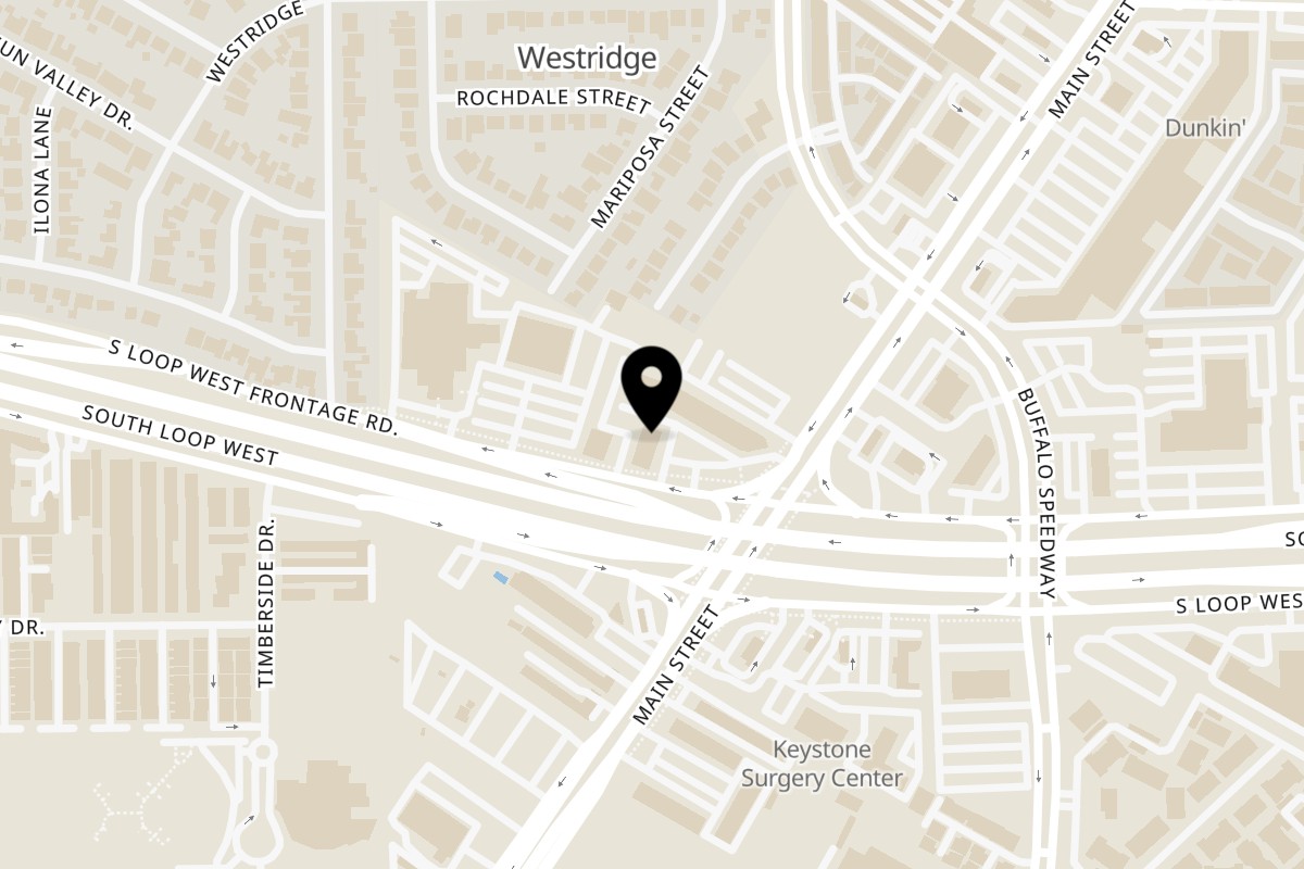 Map showing the location of Wingbay Houston - Med Center on 3218 S Loop W in Houston